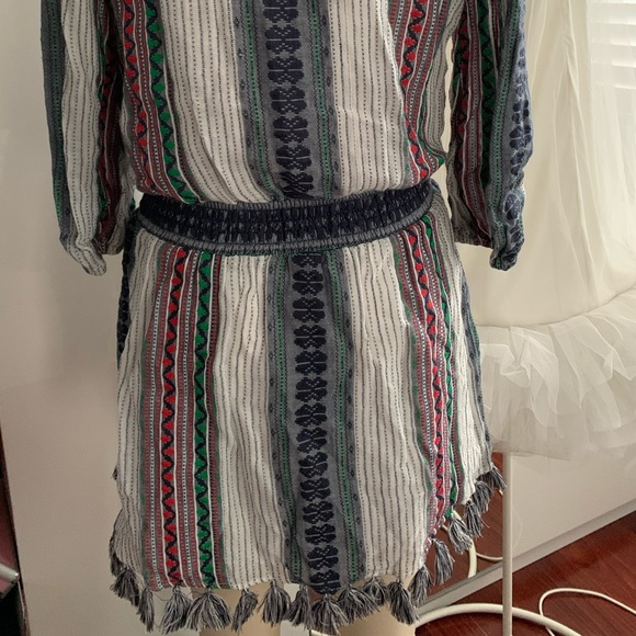 alice + olivia ‘Jolene’ Multi Printed Embroidered Dress Tunic - Picture 9 of 10